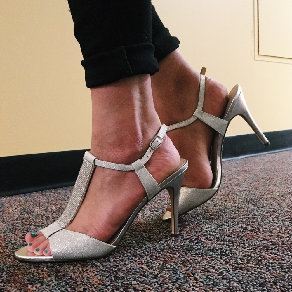 Nina crystal bridal heels